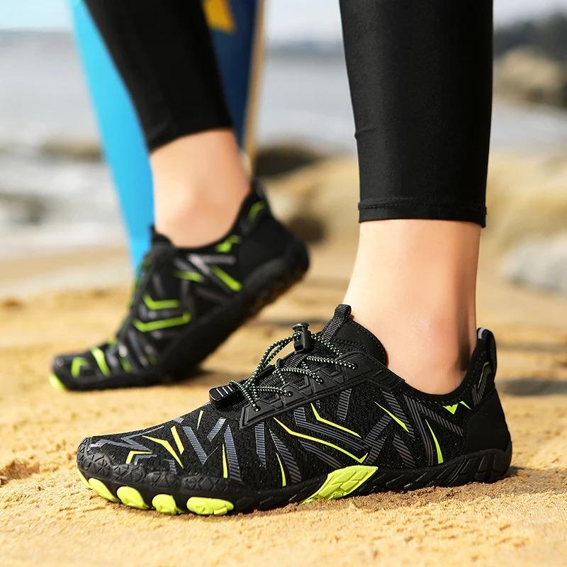 Seaside Aqua Shoes Quick Dry Beach Wading Sneakers Non-slip Comfort Barefoot Water Sports Footwear for Surfing Fishing Canyoning