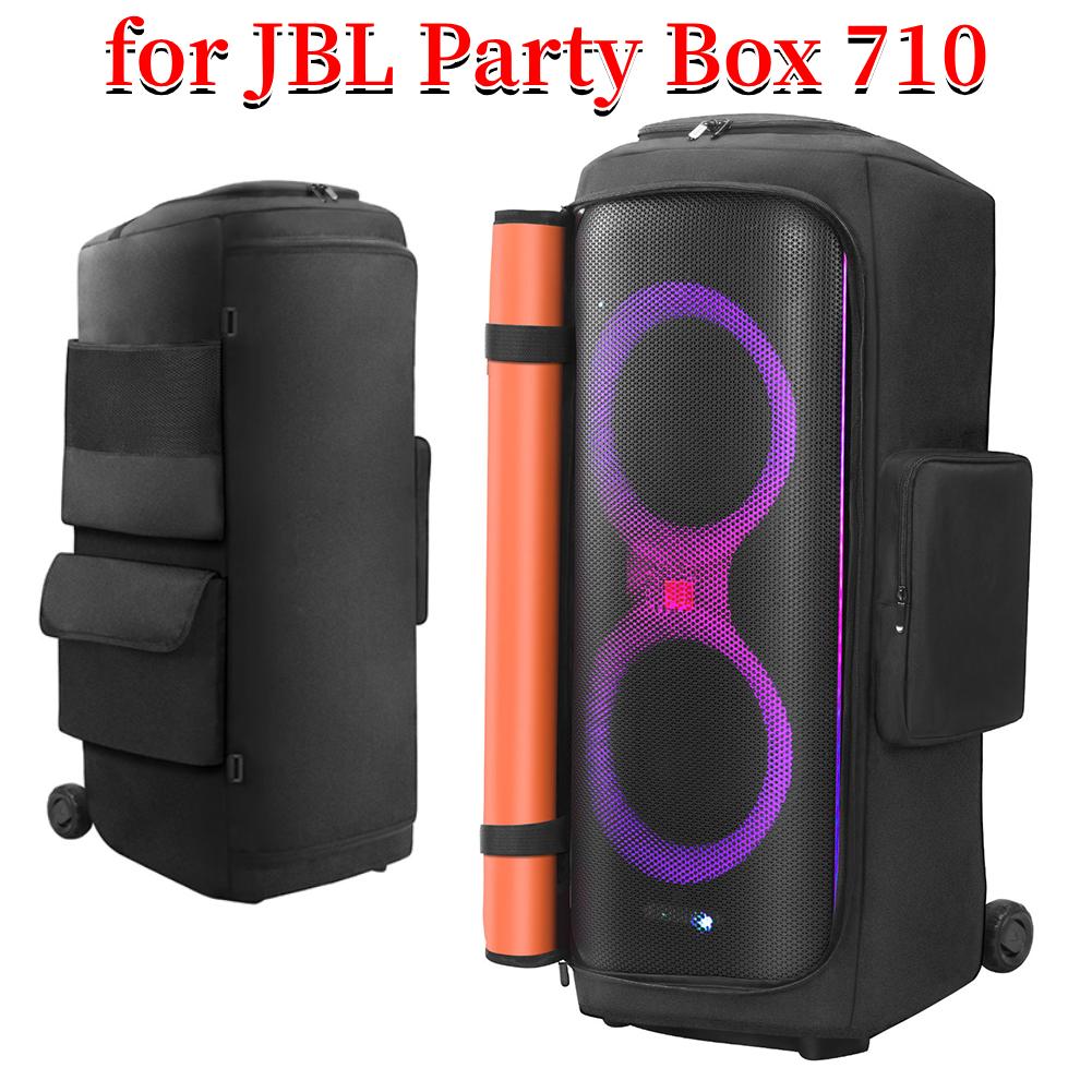 Speaker Carry Cover Anti-Slip Portable Speaker Dust Case Nylon Padded Speaker Protective Cover for JBL Party Box 710 Accessories