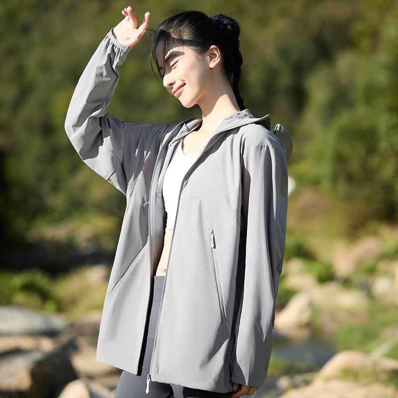 8118 Ice Silk UPF50+ Sun Protection Hoodie - Unisex Summer Outdoor Casual Wear