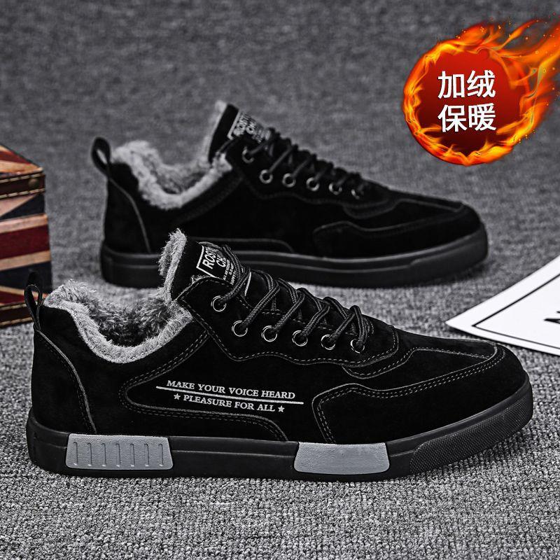 Schuhe Herrenschuhe Herbst und Winter 2025 neuer Trend Sport vielseitig Herren-Freizeit gestapelte dicke Baumwollschuhe High-Top Board-Schuhe