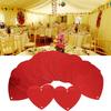 100pcs Red Heart Shape Confetti Plastic Paper Scrap Birthday Wedding Party Valentine"s Day