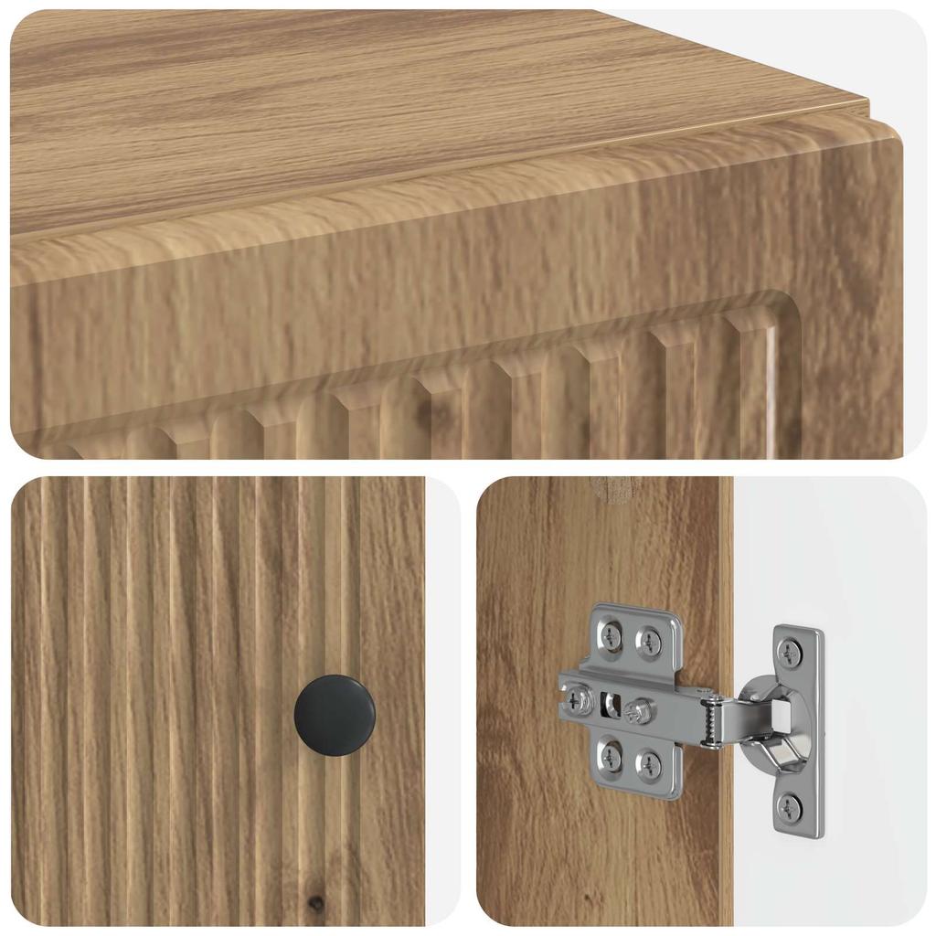 Shoe Cabinet EDE 59.5 X 39.5 X 90 Cm Engineered Wood