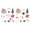 Miniature Wooden Paintable Tent Camping Scene Decoration Dollhouse Accessories Outdoor Scene Props Craft Project Kits