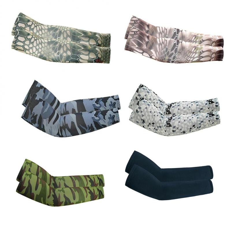 

Рукава для велоспорта, солнцезащитные рукава, защитные нарукавники для занятий спортом на открытом воздухе, удобные дышащие, анти-ультрафиолетовые, ледяной шелк One Size