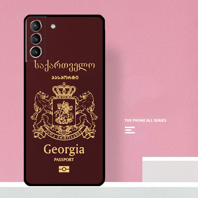 Georgia Grunge Flag Phone Case For Samsung Galaxy S24 S26 Ultra S20 S21 S22 S23 S25 Plus S10 S25 FE Cover Coque