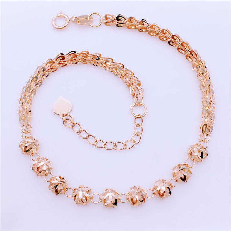 Фиолетово-золотой браслет Цвет золотой Изысканный Высококачественный Позолоченный розовым золотом Вышитый Шарик Хвост Феникса Браслет Браслет Браслет Украшения