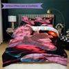 Jujutsu Kaisen Pattern Bedding uilt Set uilt Cover Pillowcase Home Decoration Birthday Gift (1 * duvet cover + 2 * pillowcase without core)