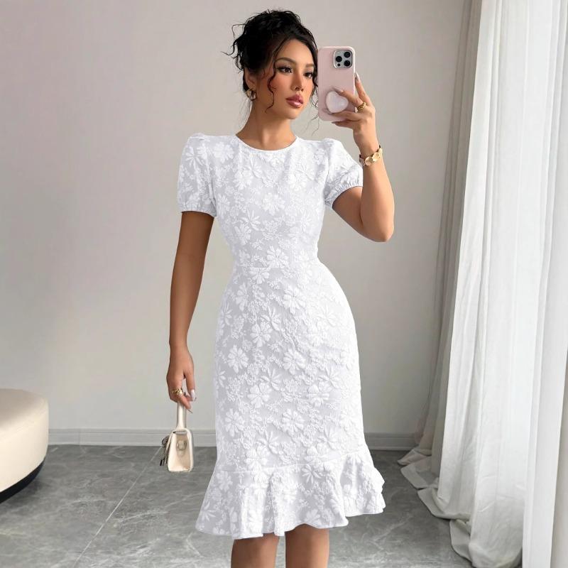 Abito Estivo Snellente e Avvolgente da Donna alla Moda ed Elegante Versatile sia per il Lavoro che per il Tempo Libero