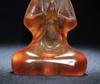 Collection Chinese Old Beijing Glaze Carved Exquisite Buddha Statue Amitabha Art