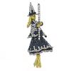 Riding a Broomstick Witch Brooch Personalized Halloween Celebration Atmosphere Chest Flower Brooch Buckle Gift