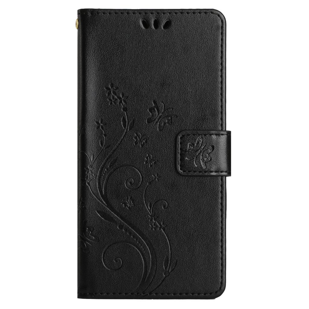 For Google Pixel 9 Pro XL Cell Phone Case Butterfly Imprinted Anti-Scratch Leather Wallet Cover