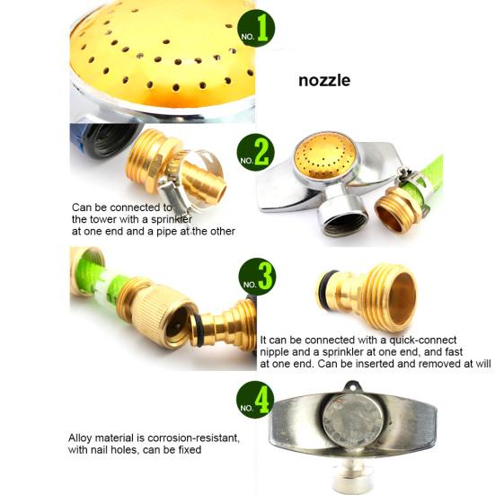 Garden Circular Lawn Watering Sprinkler Sprayer Nozzle Irrigation Cooling Tool