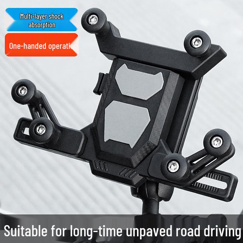 Stoßfester Metall-Handyhalter für Elektrofahrzeuge, Fahrräder, Motorräder und Lieferfahrer.