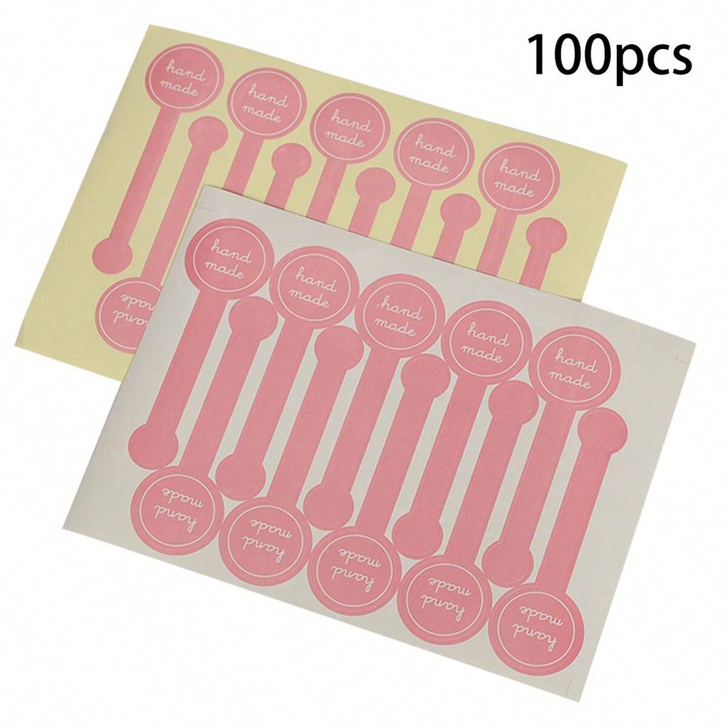 Handmade Sticker, Long Strip Craft Sticker, Baking Cookie & Cake Packaging Decorative Sticker, Food Bag & Box Sealing Sticker
