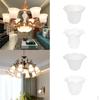 Set of 4, Floral Designed Frosted and Ceiling Lamp Pendant Light Shades Home Wall Lightings
