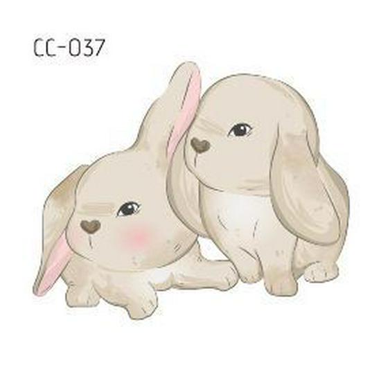 Adesivi Tatuaggio Cartoni Animati Animali Adorabili: Design di Gattini, Cuccioli e Coniglietti Carini