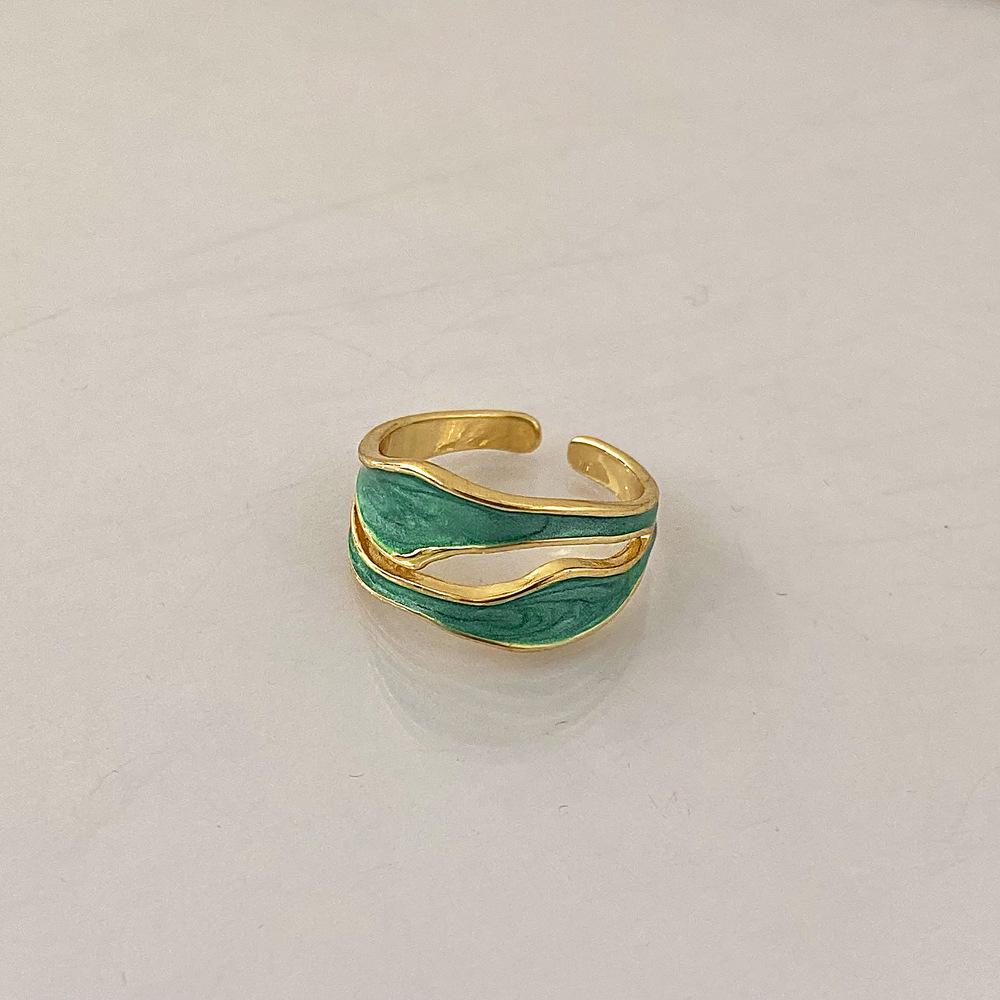 Retro Minimalistisches Einzigartiges Design Luxus Zeigefingerring - Nischen-Modeschmuck
