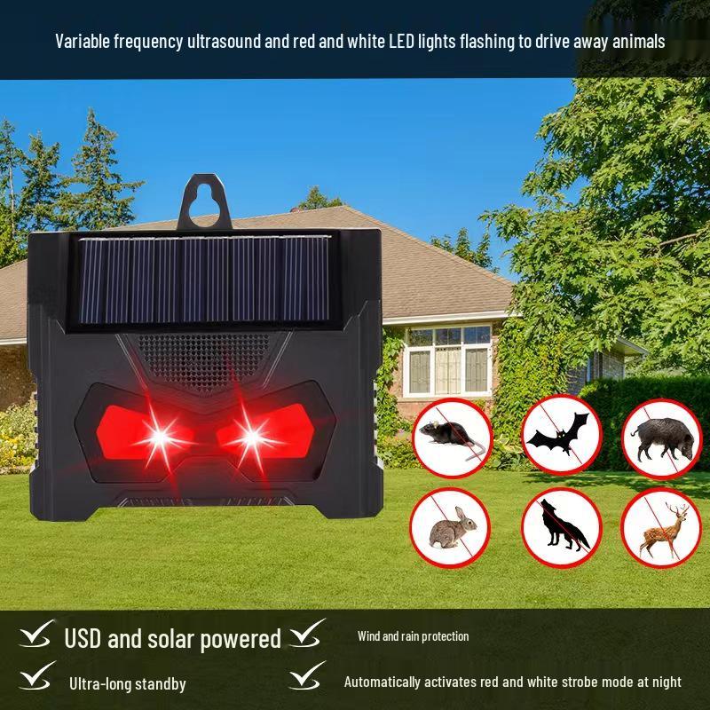 Ultrasonic Mouse, Bird, and Animal Repeller with LED Flashing Lights