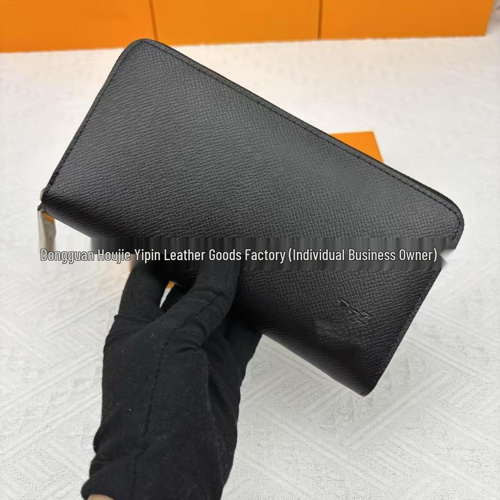 Unisex Langbörse & Kartenhalter - Einzelner Reißverschluss, Mehrere Kartenfächer, Ausweisfach, Modell 60017