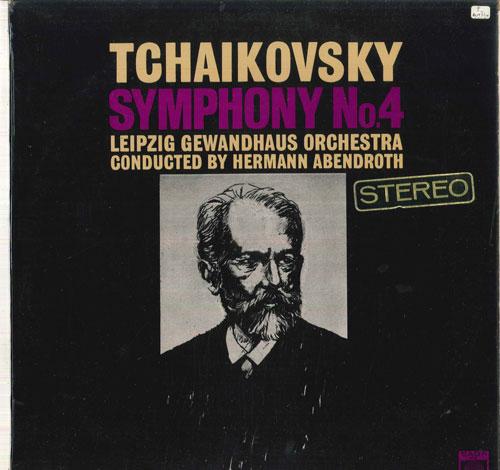 LP Record HERMANN ABENDROTH, GEWANDHAUSORCHES - Tchaikovsky Symphony No4 In F Minor XID5239 SAGA 1967 UK Classical Used
