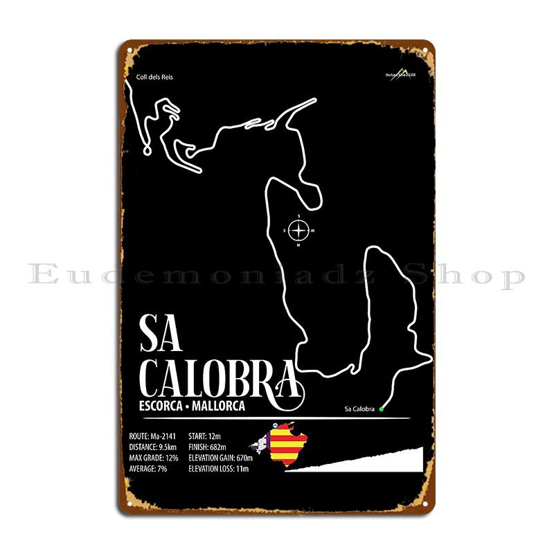 

Подъем Са Калобра Майорка Испания Ma 2141 Велосипед Мотоцикл Карта маршрута Металлическая табличка Постер Дизайнер Клуб Вечеринка Жестяная вывеска Постер 20x30cm