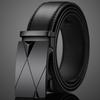 Stylish Automatic Buckle Black Belt For Young Men Casual Business Wear 105cm To 125cm