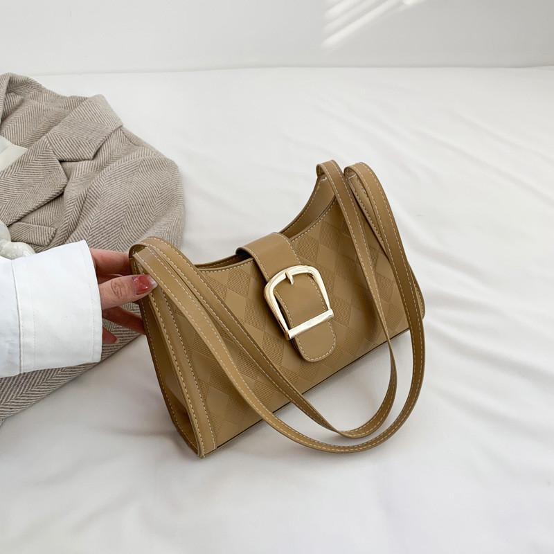 Chic Vintage Underarm Bag For Women 2023 Summer Casual Commuter Shoulder Bag Fashionable Simple Handbag