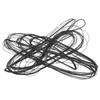 Polyester 12 Strands Archery Bowstring Bow String for Recurve Bow Hunting Tackle 160+173cm