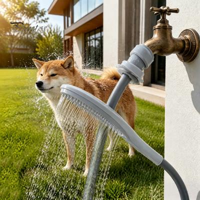 Dog Bathing Supplies Faucet Hose Sprayer, Slip-On Bathtub Hose, Attachment Portable Handheld Pet Shower for Bathing, Hair Washing, Tub Rinsing