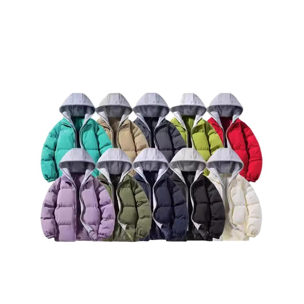 Vestiti Invernali 2024 Cappotto Imbottito con Cappuccio da Uomo Parka Spessi da Uomo Giacca Outdoor Antivento Streetwear Felpe Harajuku
