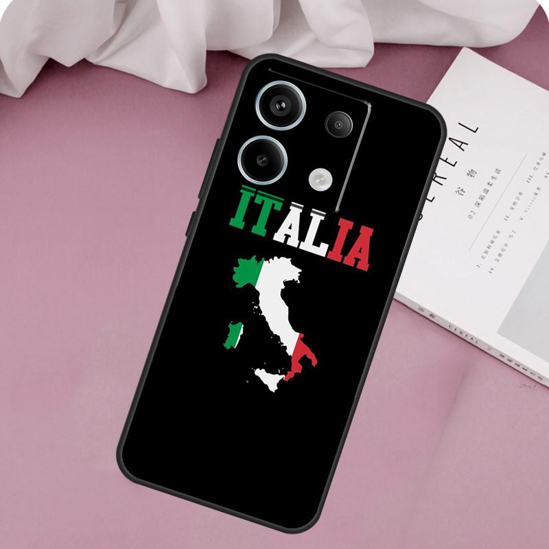 Italy Flag Case For Xiaomi Redmi Note 13 14 12 11 10 9 15 Pro Plus Redmi 15 14C 10C 12C 13C 15C Cover