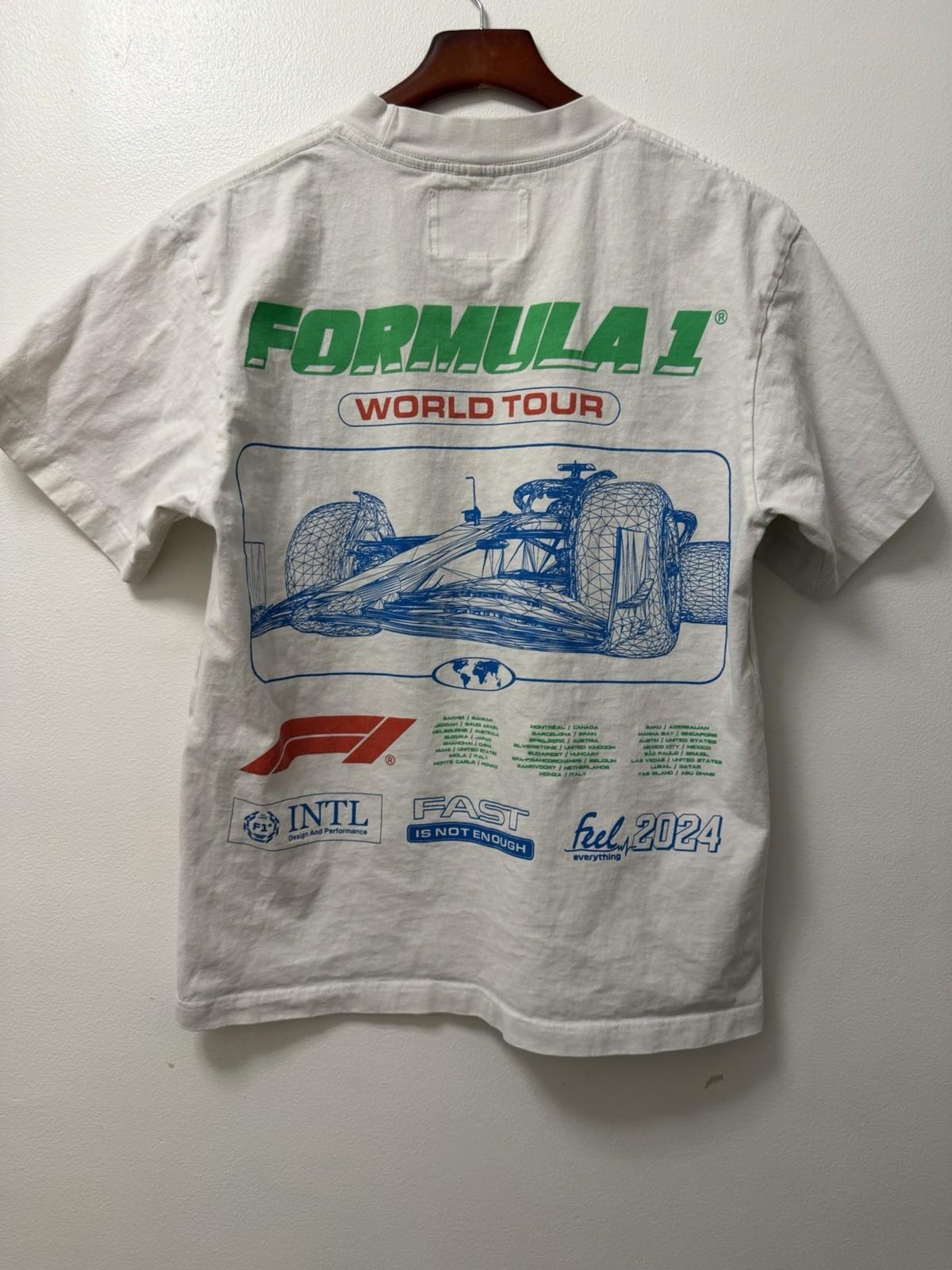 Formula 1 Racing PacSun Tee Shirt Men s S White Short Sleeve Crew Neck Logo 2024 S