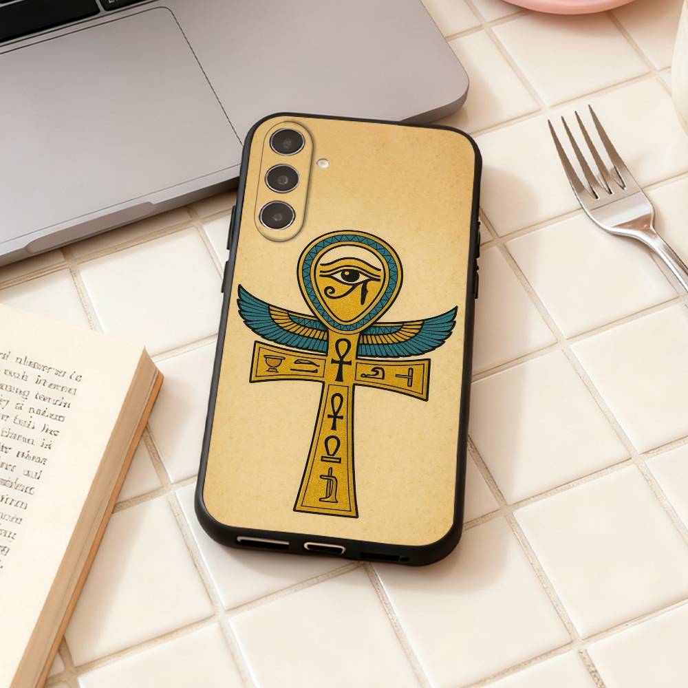 Egyptian Eye Of Horus Phone Case For Samsung Galaxy A73,A72,A71,A70,A53,A52,A51,Others Soft Black Shell