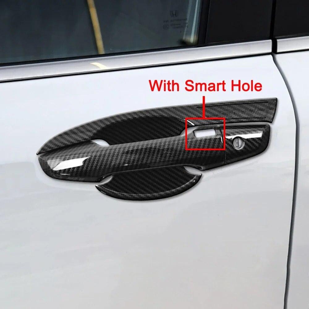 For Honda CRV 5th Accessories 2017 2018     Car ABS Carbon  Gate Door Handle Covers Trim Stickers Accessories