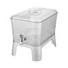 Modern Minimalist Kettle with Self-Equipped Faucet for Cold Water, Fruit Infusions, and Lemonade; Fits in Refrigerator; Household Plastic Ice Bucket.