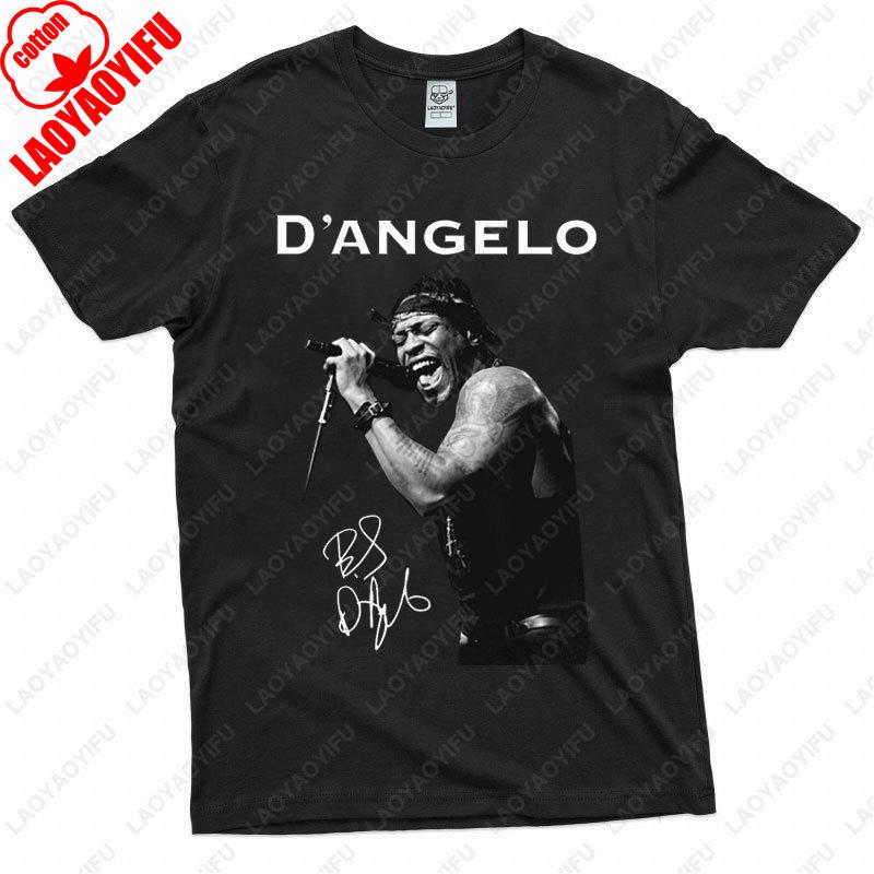 

Dangelo Shirt Signature Gift Trendy Unisex TShirt Vintage Cotton Shortsleeve Tees Retro Trend Cool Street T Shirts Camisetas S