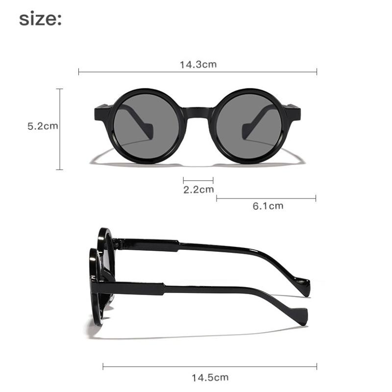 Round Sunglasses Women Fashion Men Shades Trending Retro Sun Glasses UV400 Female Oculus