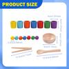 Color Sorting Toys Rainbow Balls in Cups with Tongs and Spoon for Kids Fun Learning Activities