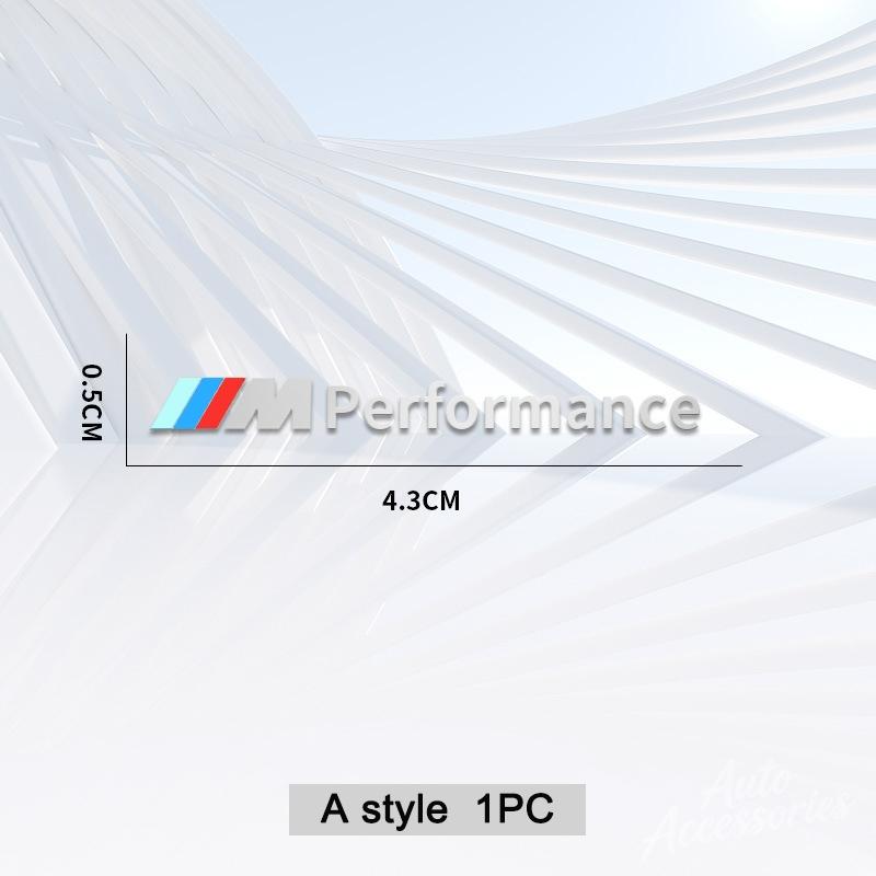 Metal Car Decor Stickers For BMW M Performance 1 3 5 7 Series X1 X2 X3 X4 X5 X6 X7 Auto Interior Center Console Creative Decals yshk28