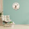 Silents Wood Wall Clock In Round Shape for Touch of European Elegances