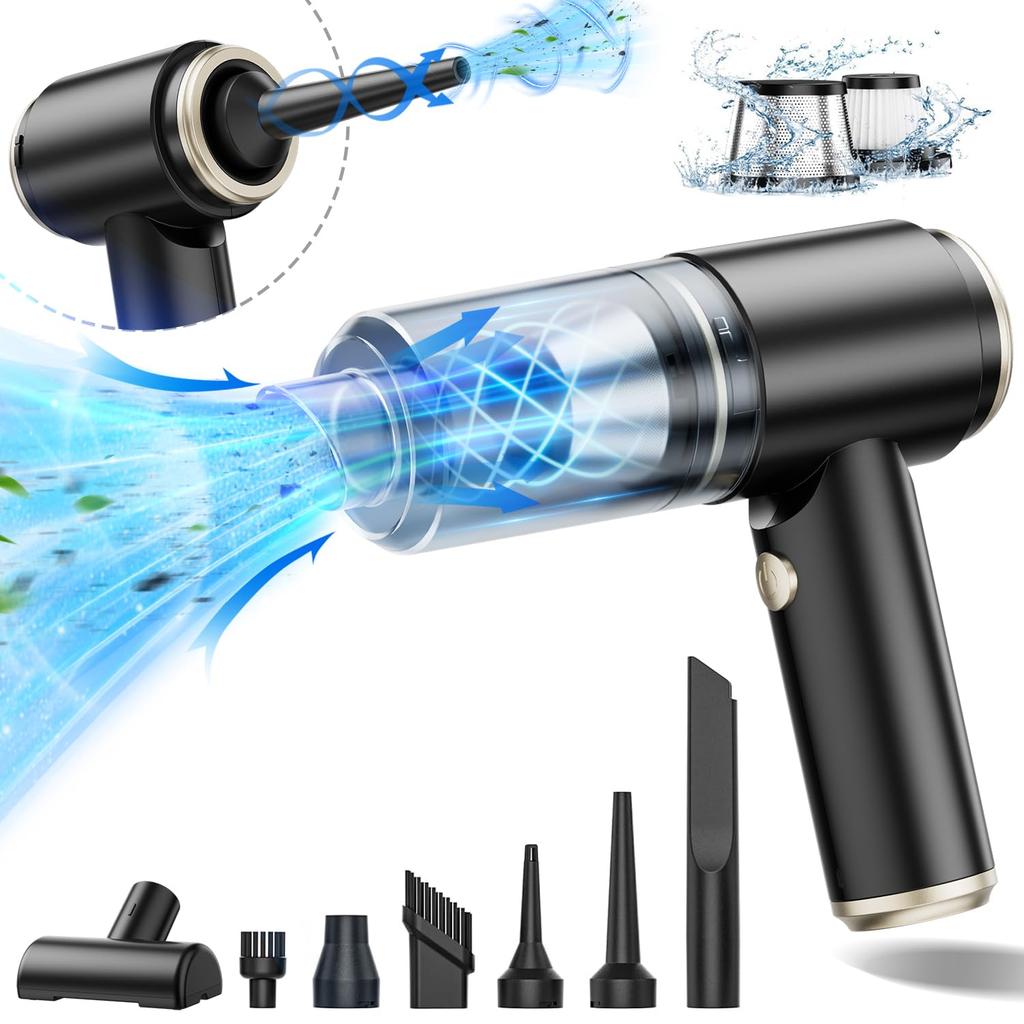 Svoko Cordless Handheld Vacuum with Powerful Suction and Multifunctional Car Vacuum with Fast and Compact Design Ideal for Dusting Cleaning and