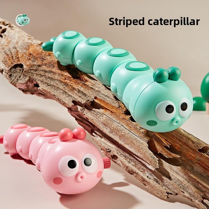Ovly Cute Clockwork Wobbly Caterpillar Wind Up Toy Cartoon Kawaii Little Bug Decompress Anti-stress Fidget Baby Learning Toys Gifts