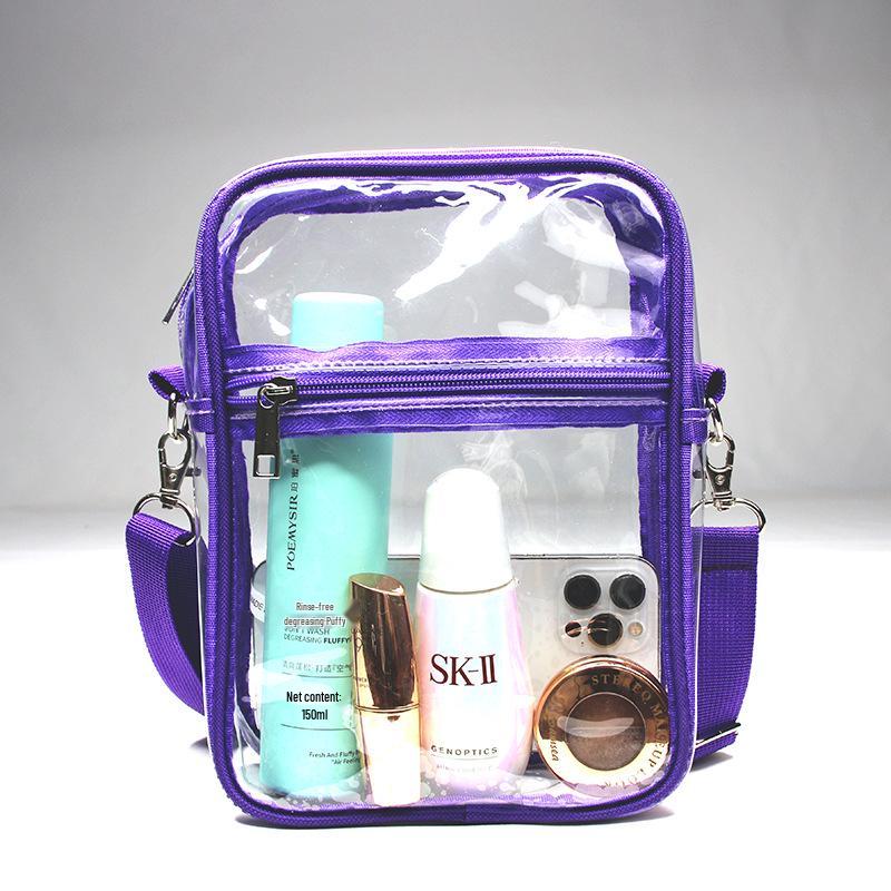 Прозрачная ПВХ сумка кроссбоди - Водонепроницаемая, Многофункциональная, Портативная наплечная сумка для покупок
