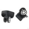 1 Pair Luggage Suitcase Replacement Porous Wheels For Travel Bag A85 Black