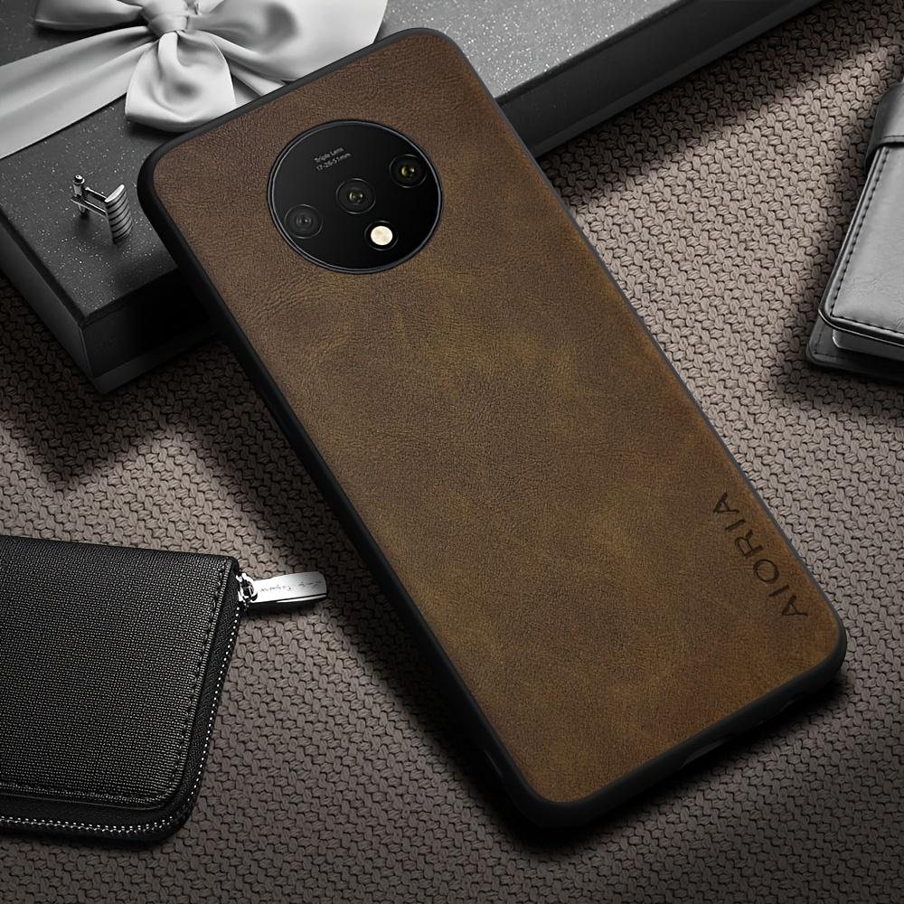 Phone Case - Luxury Retro Faux Leather Phone Case for Oneplus 9 8 7 6 Pro 9R 9RT 9 US 6T 8T 7T Pro Matte Soft Bumper Hard Back Cover Fashion Case