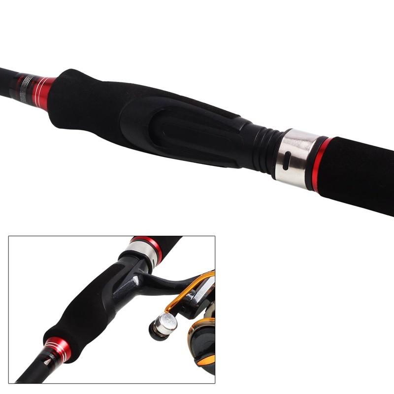 Tragbare Angelrute Carbon Angelruten Spinning Köder Stange Outdoor Reise Angelruten
