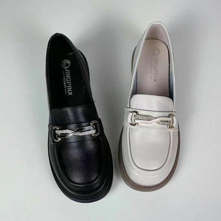 Bestselling Women's British-Style Soft Leather Loafers - Casual, Fashionable, Non-slip Flats for Middle-aged Moms