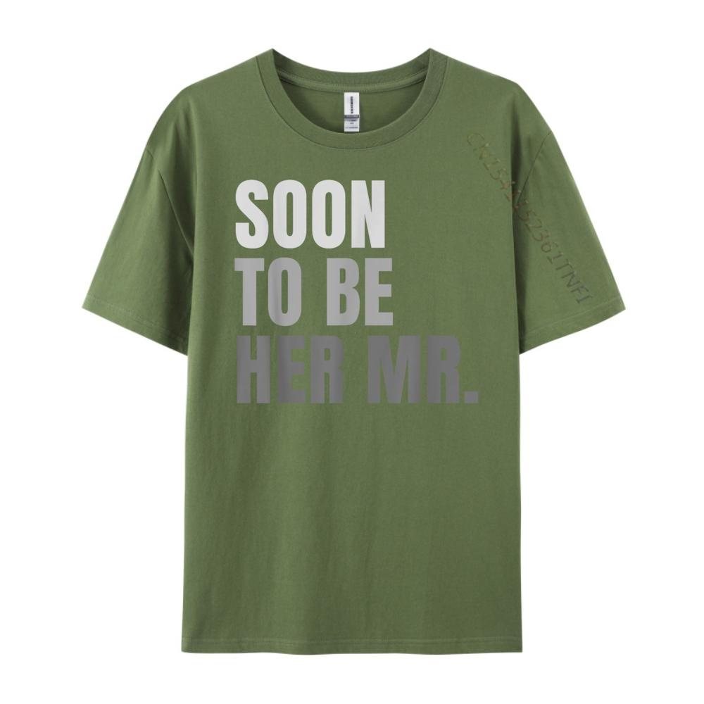 Soon To Be Her Mr Future Husband Black Graphic T Shirts Winter Man Clothes Graphic