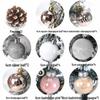 45cm Snow-Flocked Christmas Tree Set with DIY Ornaments - Perfect for Holiday Decor