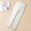 2026 Spring Women's White High-Waist Stretch Slim Fit Straight Leg Jeans